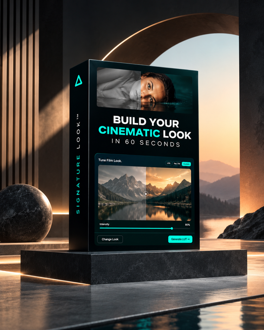 Cinematic LUT pack and Signature Look tool for creating a cinematic look
